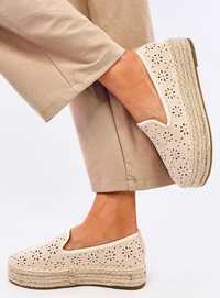 Espadryle Ażurowe Rigois Beige