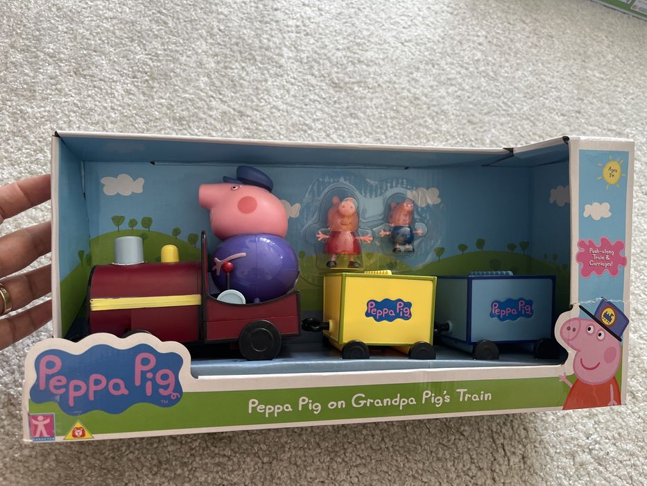 Świnka peppa pociąg dziadek