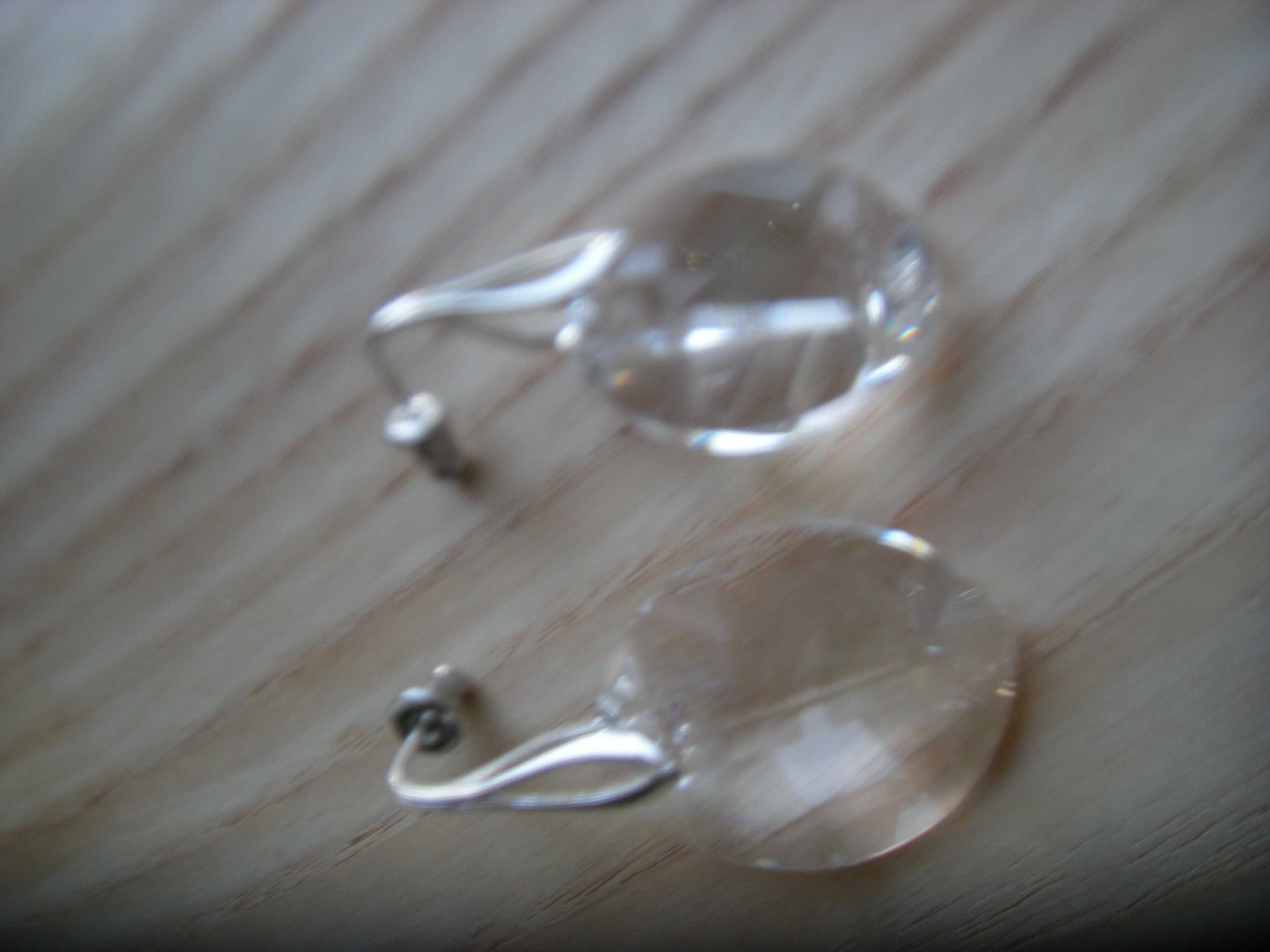 kolczyki sztyft kryształ owale 23cm crystal Swarovski przezroczysty