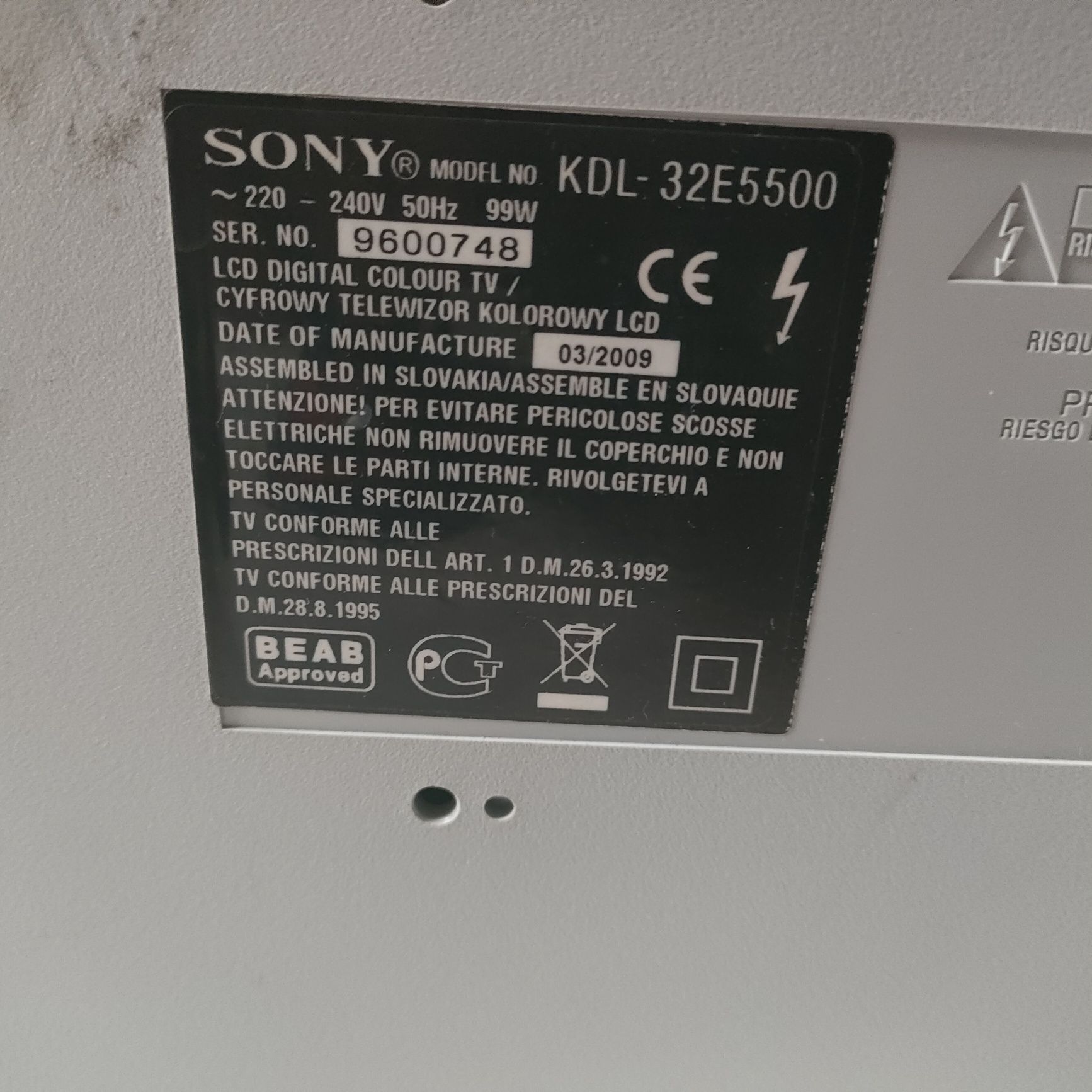 Telewizor Sony 32 cale