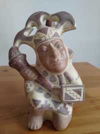 Peru figurka gliniana - replika ceramiki kultury Moche - na prezent