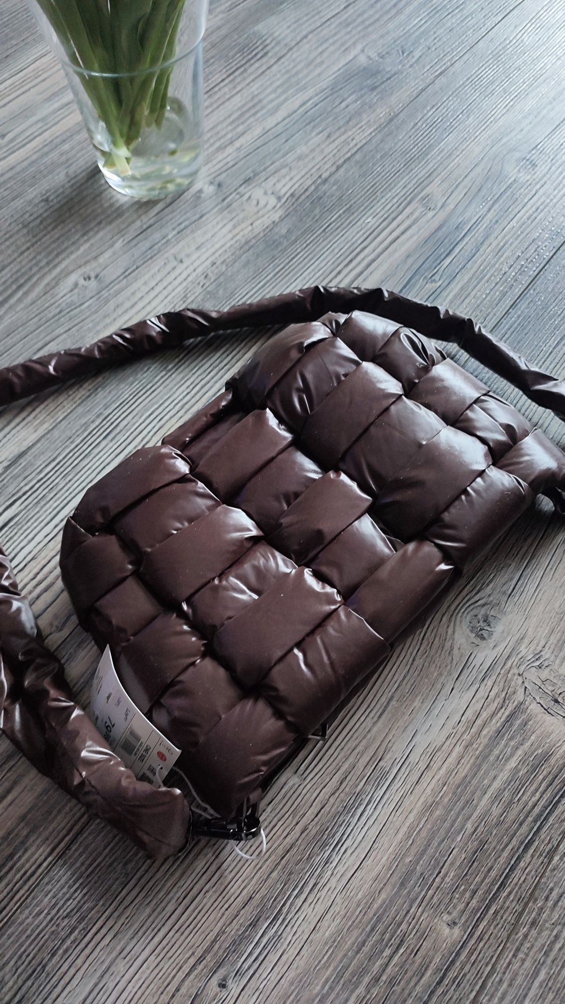 Mała torebka listonoszka crossbody brązowa czekoladowa Reserved NOWA