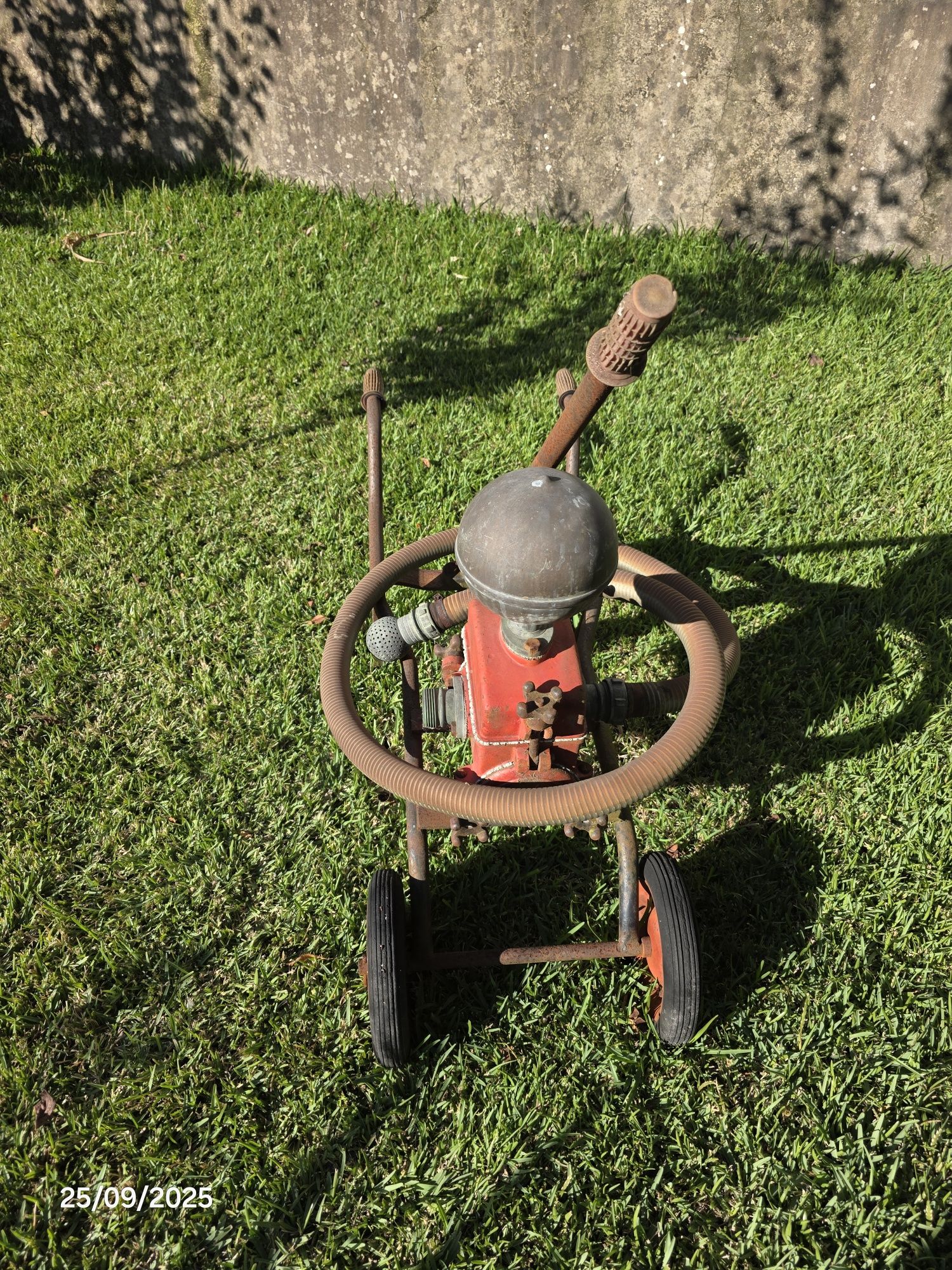Bomba e semeador antiga para ornamento