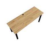 Biurko solidne - jak nowe Yrke Iron blat 36mm 140x70cm