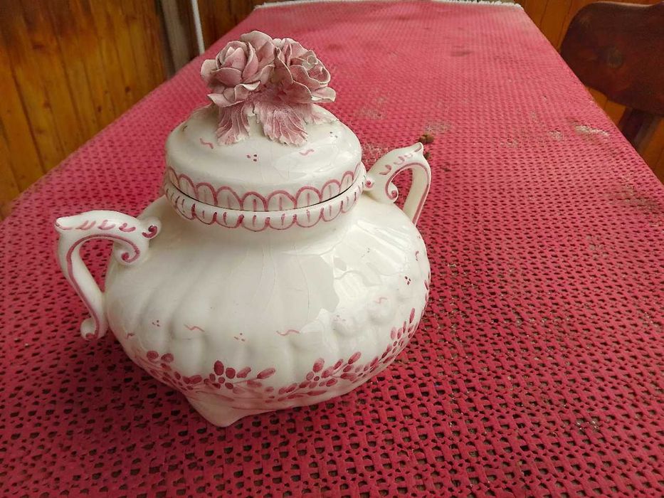 Stara zabytkowa niemiecka stylowa waza na poncz