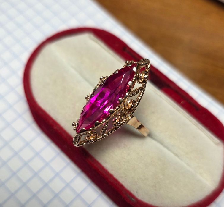 Золотий перстень, кольцо, каблучка часів СРСР, 583 проба