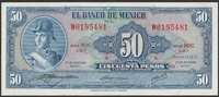 Meksyk 50 pesos 1972 - stan bankowy UNC -