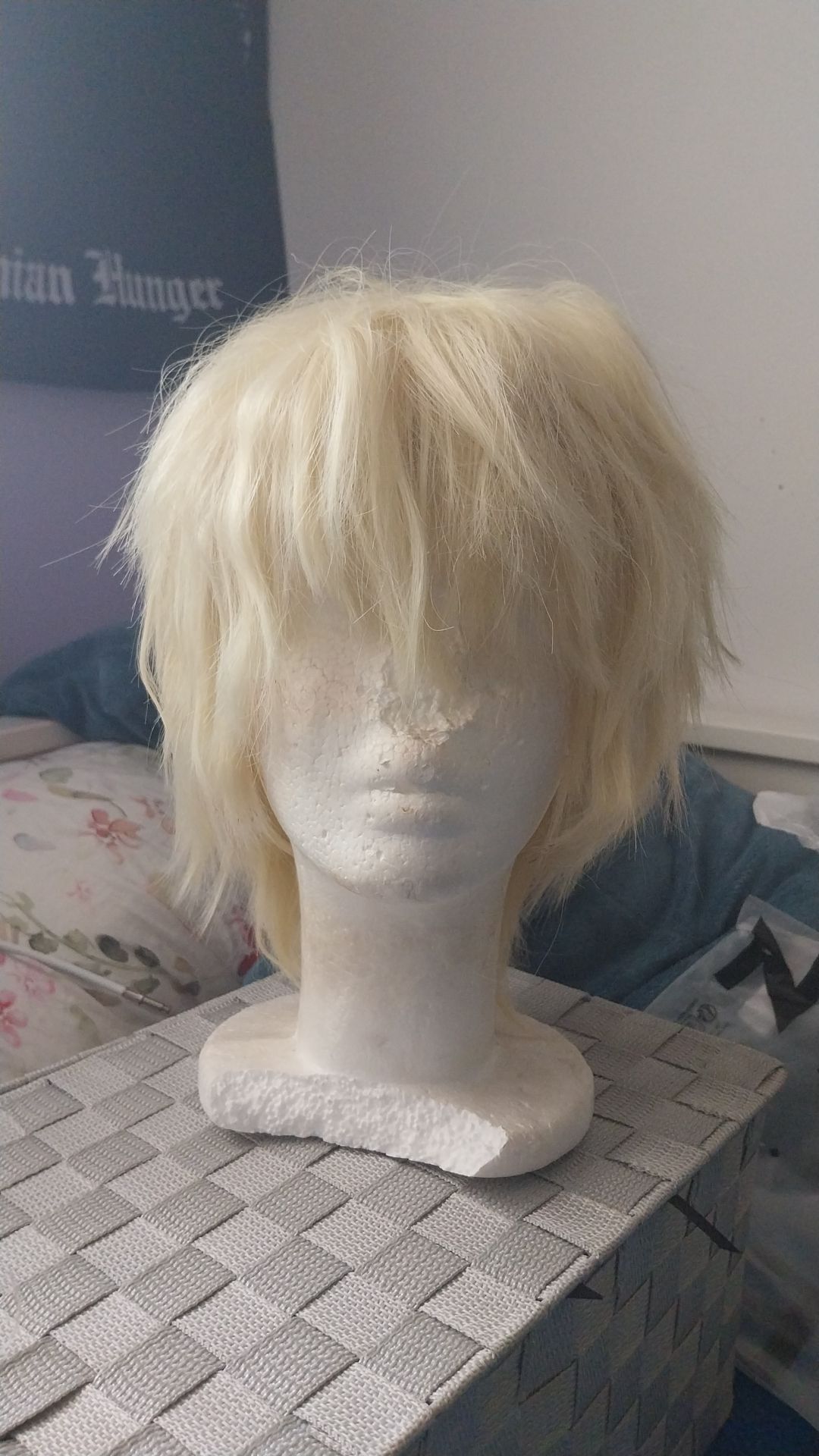 Wig cosplay blond peruka