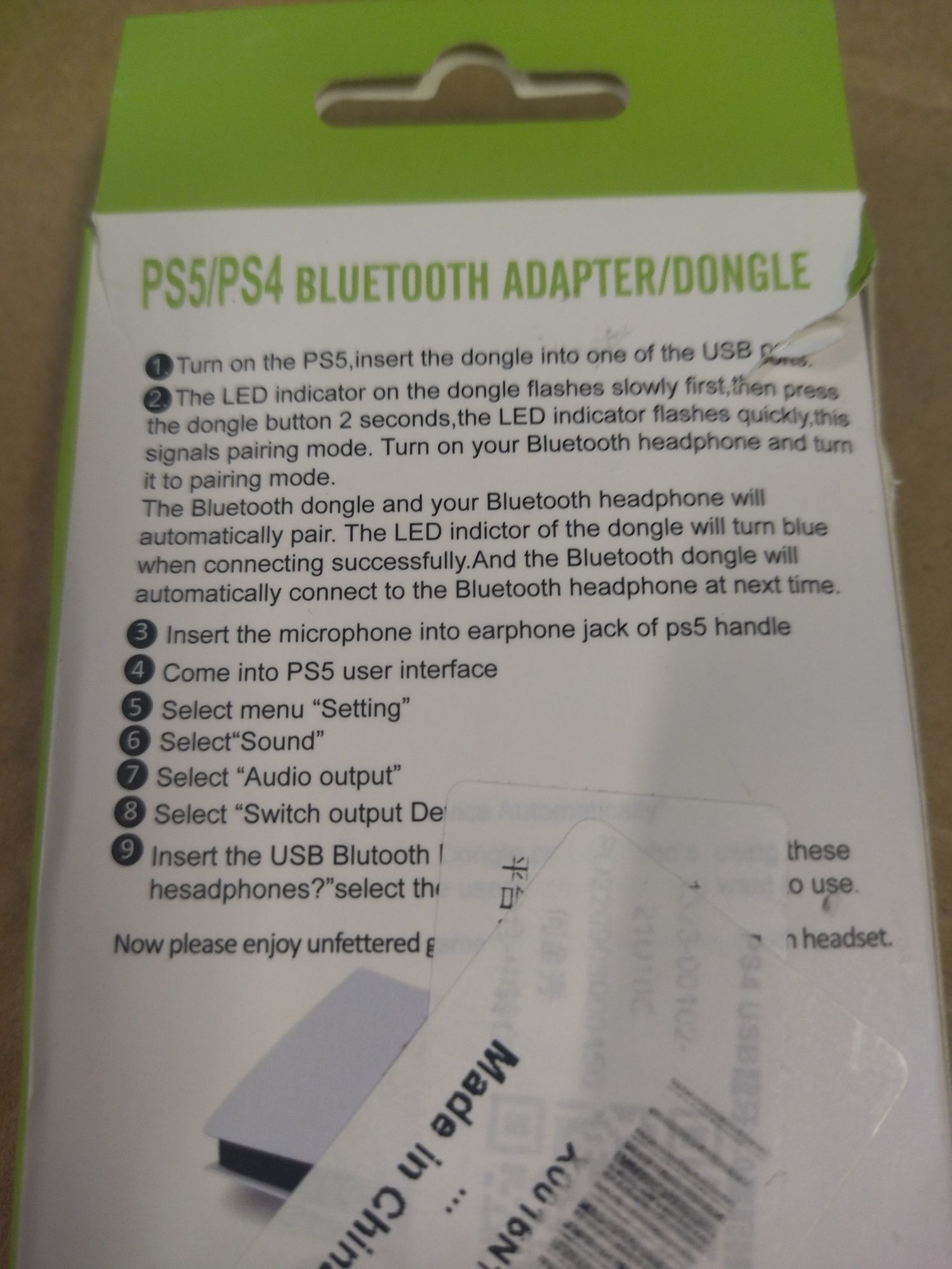 Adapter bluetooth do PS4 PS5 (X10*)