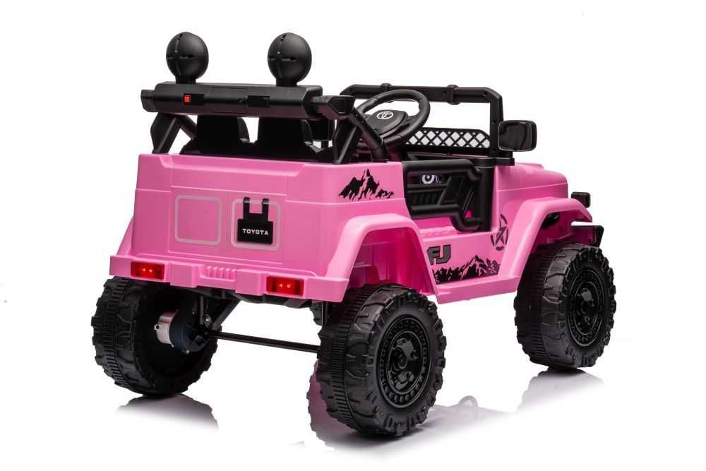 Toyota na akumulator dżip JEEP samochód Autko FJ 4x4 skóra EVA RÓŻOWY