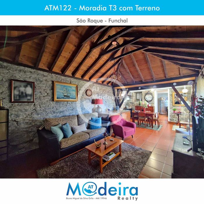 Moradia T3 com Vista Baía do Funchal e Montanha // São Roque