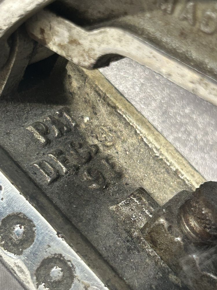 Antyczny Zszywacz z Patentem MADE IN U.S.A., AGME STAPLE 00
