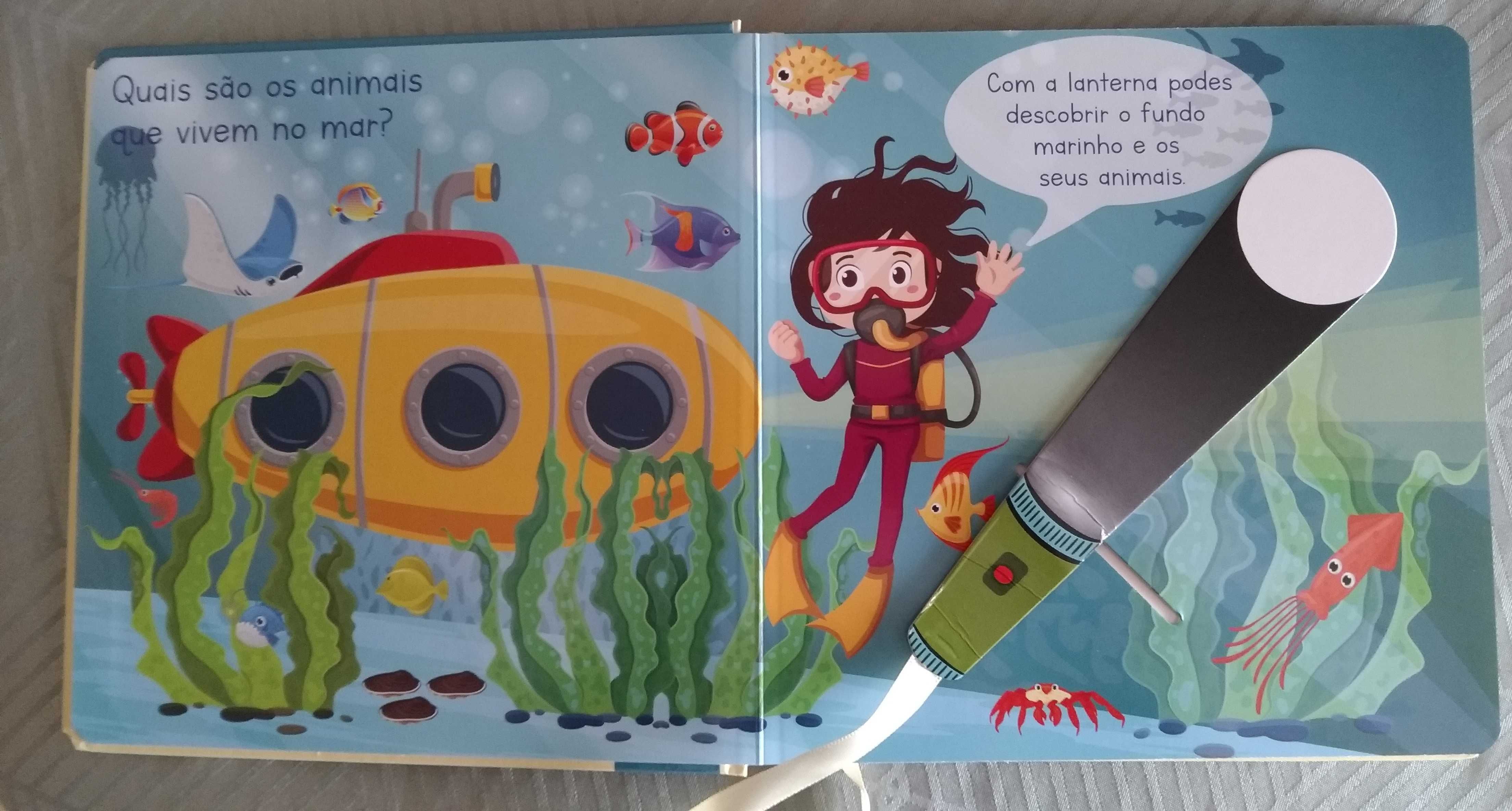 Livro lanterna - Dentro do mar - Infantil