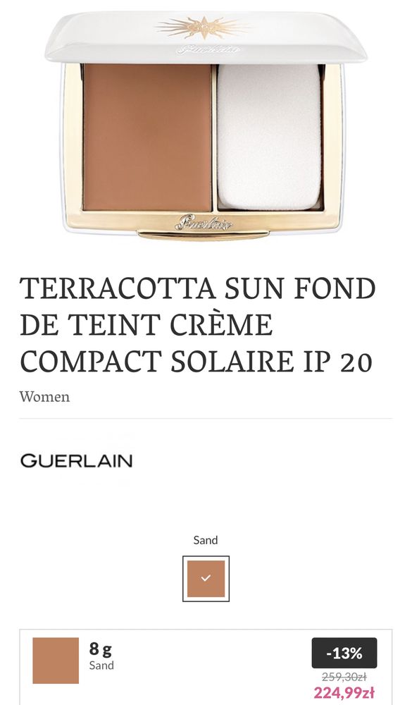 Guerlain Terracotta Sun Protection SPF20 8g - Sand