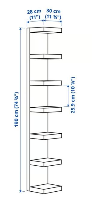 Półka ikea lack 30x190