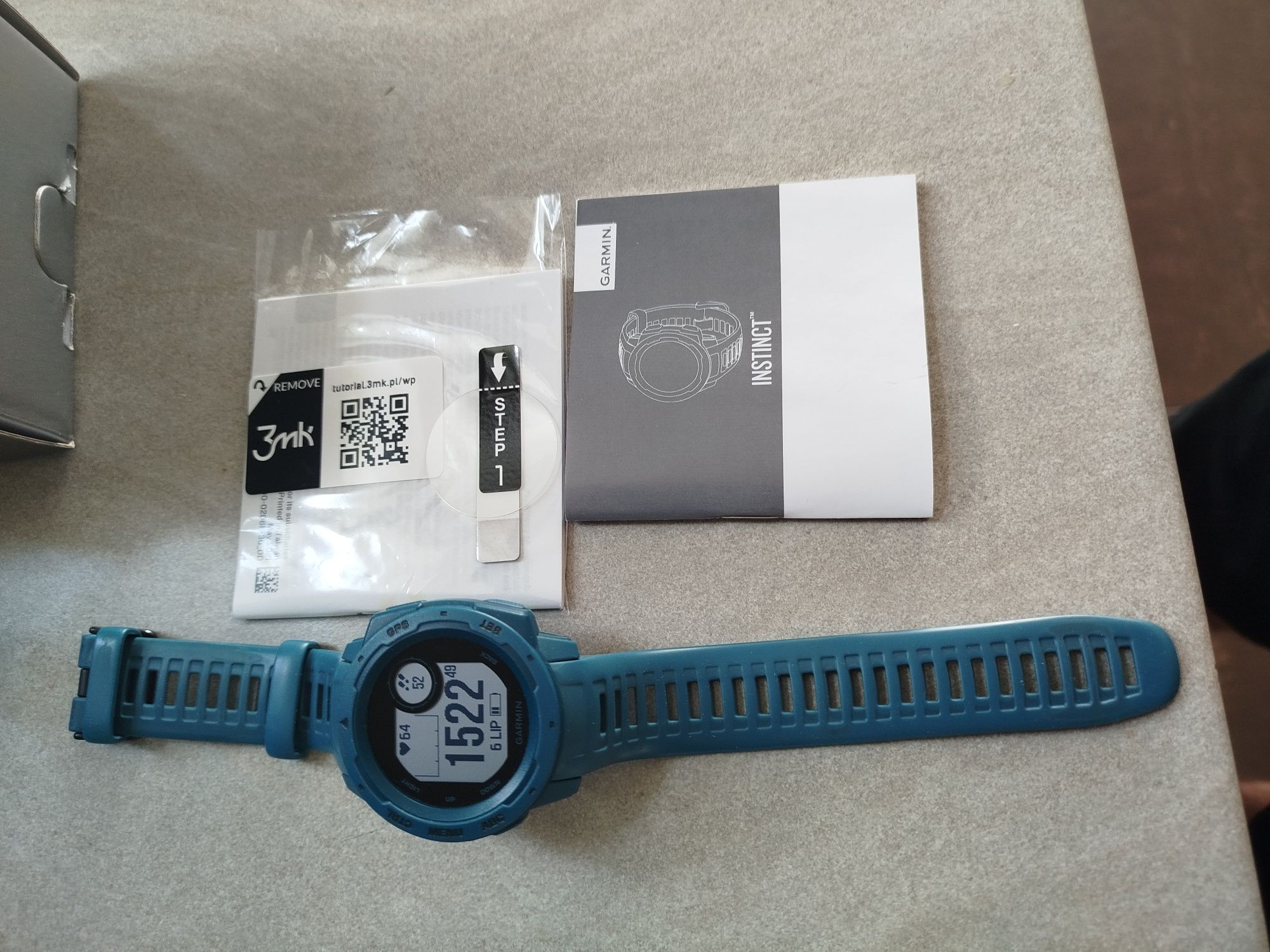 Garmin instinct 1 generacji niebieski