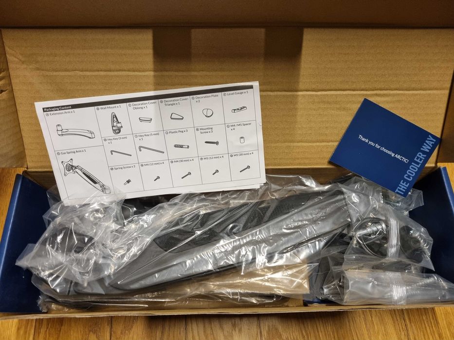 Uchwyt (ramię) gazowy do monitora Arctic W1-3D