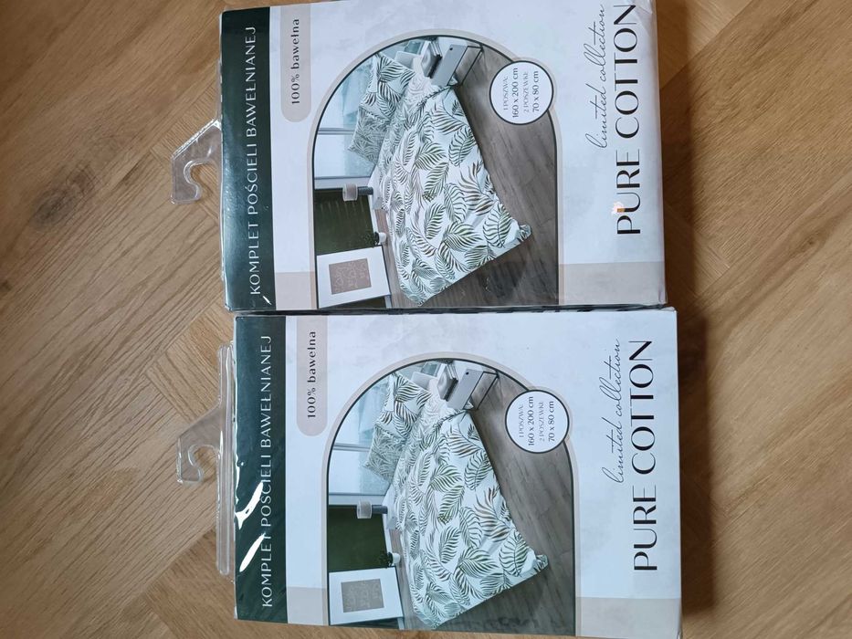 2 nowe komplety pościeli bawełnianej 160x200