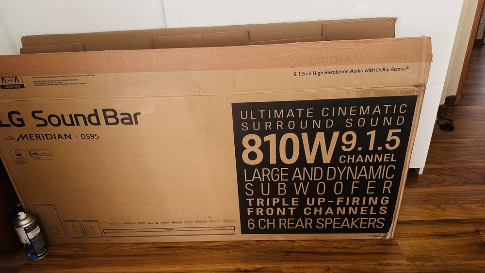 SoundBar Dolby Atmos 9.1.5 LG DS95QR komplet, stan bdb. DS95