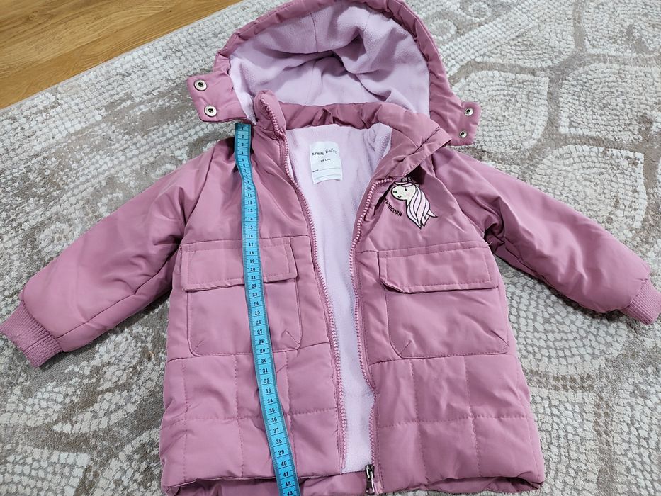 Kurtka ocieplana zimowa, jesienna 98, dziewczynka.