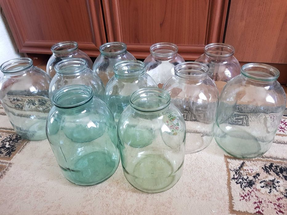 Банки 3л / 10 шт стекло для консервации и пр. 50 грн.