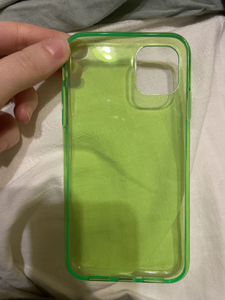 Etui iPhone 11/XR neonowy zielony H&M