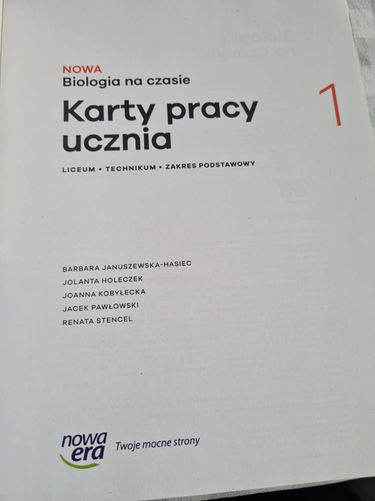 Podrecznik do biologi klasy 1 liceum lub technikum