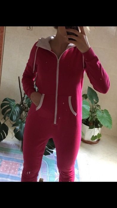 Kombinezon kigurumi bluza dresowa dresy dres zestaw kostium różowy