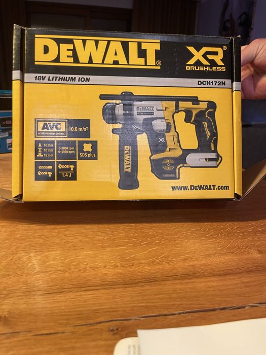 DeWalt DCH172N Młotowiertarki Akumulatorowe NOWA