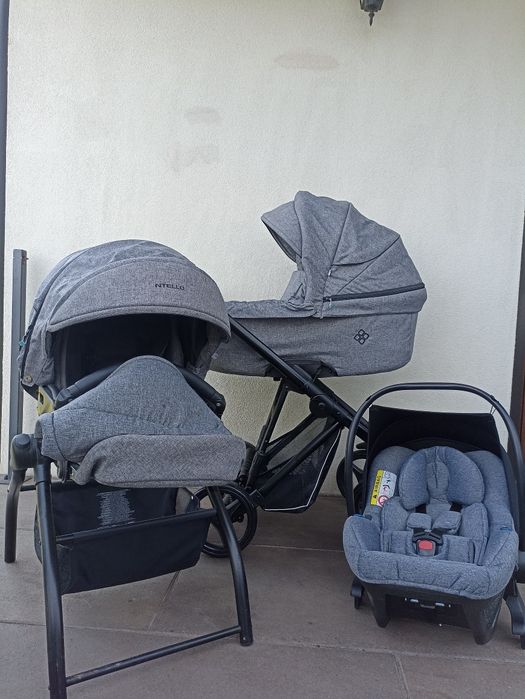 Wózek 3/1 Bebetto nitello fotelik avionaut pixel