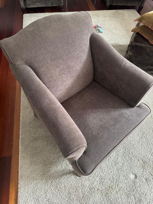 Cadeirão cinza rustico