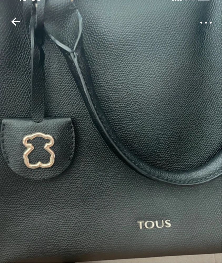 Tous duza skórzana  torba typu citi