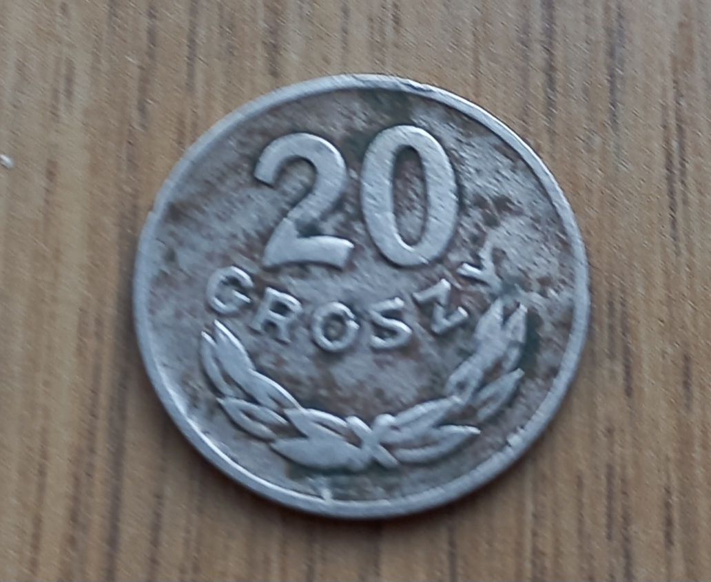 20 groszy 1949 r. Polska miedzionikiel