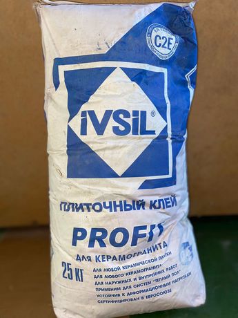 Клей плиточный для керамогранита  IVSIL PROFIT / 25 кг