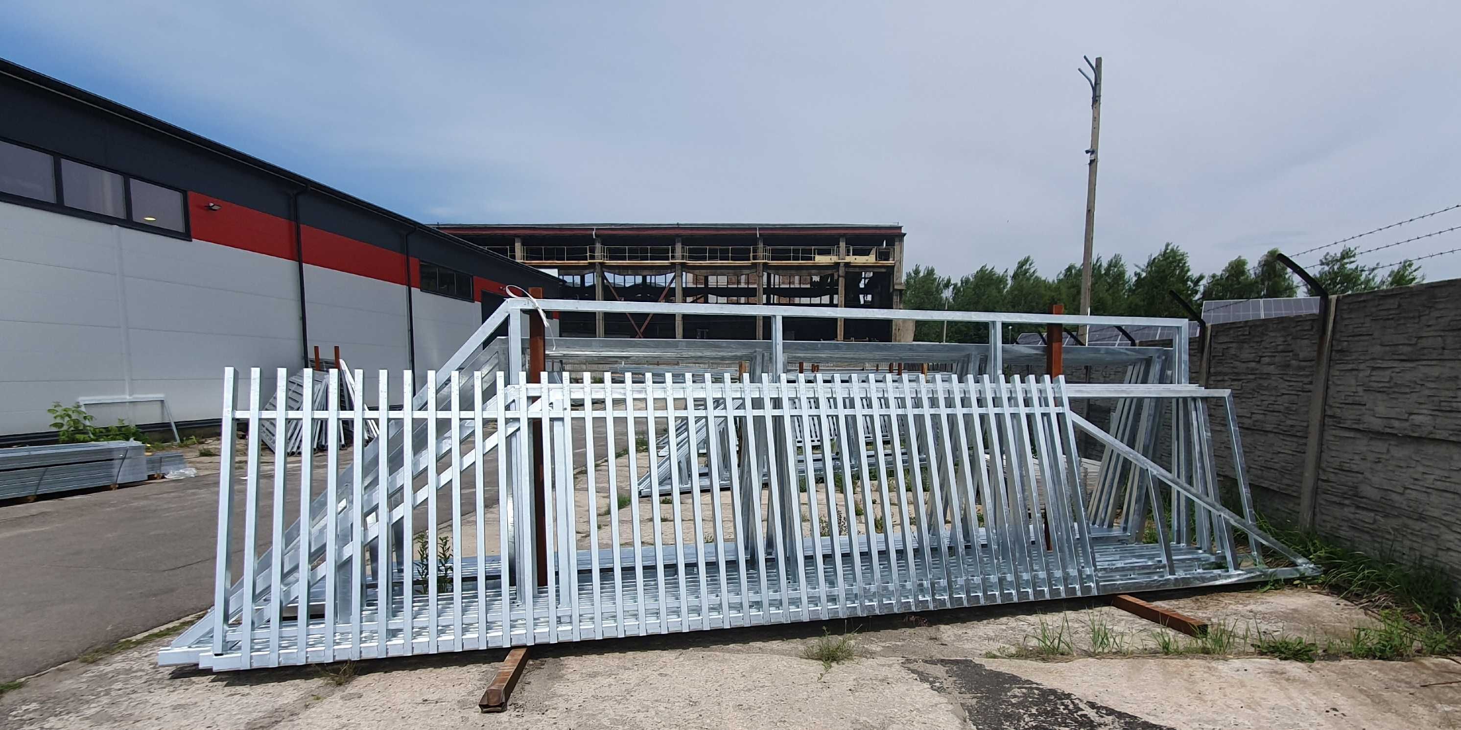 Brama przesuwna grzebieniowa 4x1,42m profil 60x40 ocynk PRODUCENT