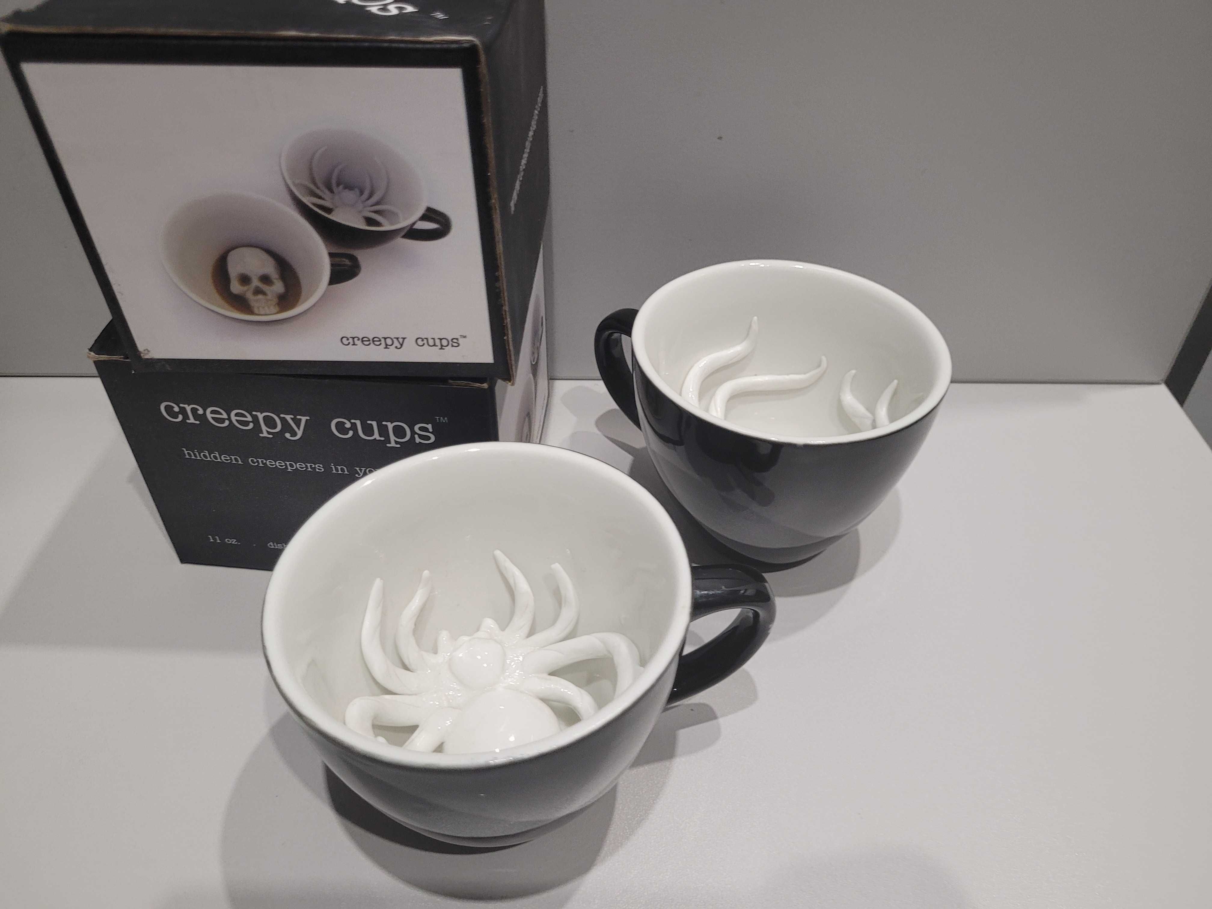 Creepy Cups - Ukryty pajak w kubku 2 sztuki kubki kawy