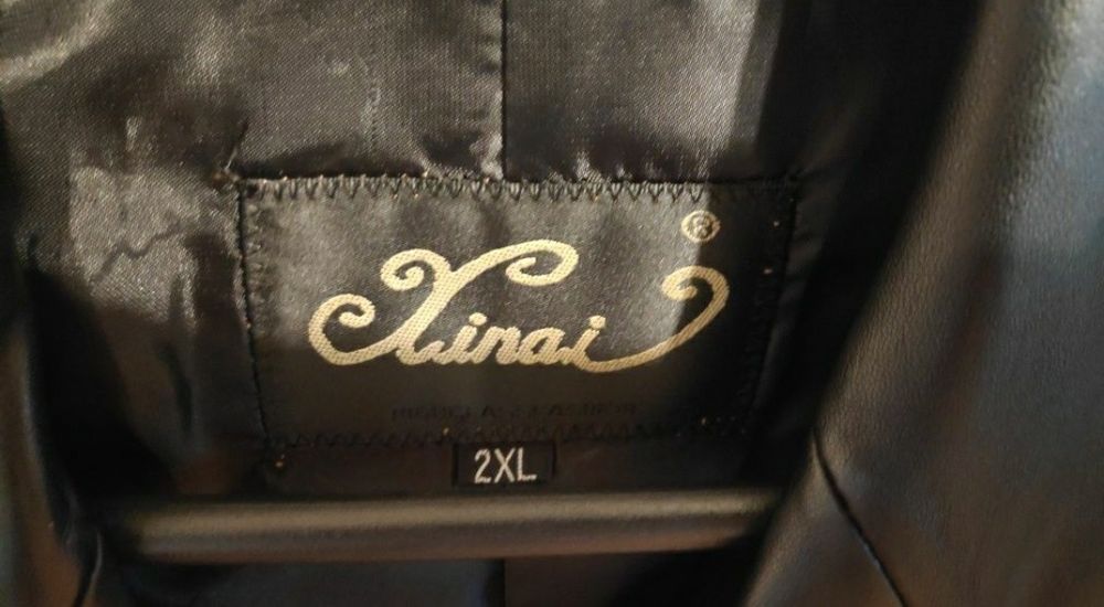 Женский кожаный пиджак 2 xl