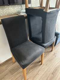 Krzesła krzesło ikea HENRIKSDAL 4 sztuki pokrowce uzywane