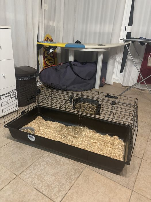 Gaiola grande de metal para porquinho india/ hamster