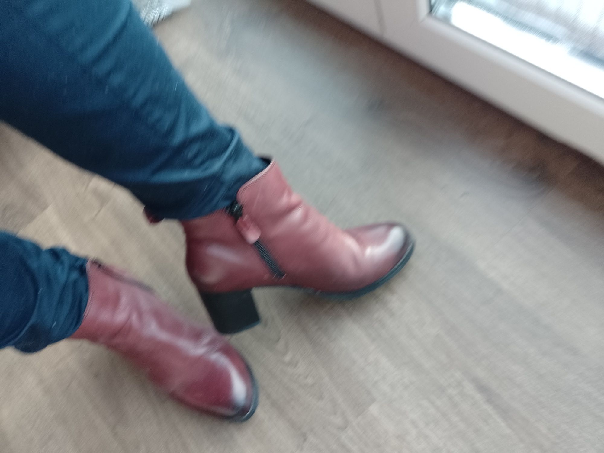 Buty botki na obcasie Lasocki skórzane skóra