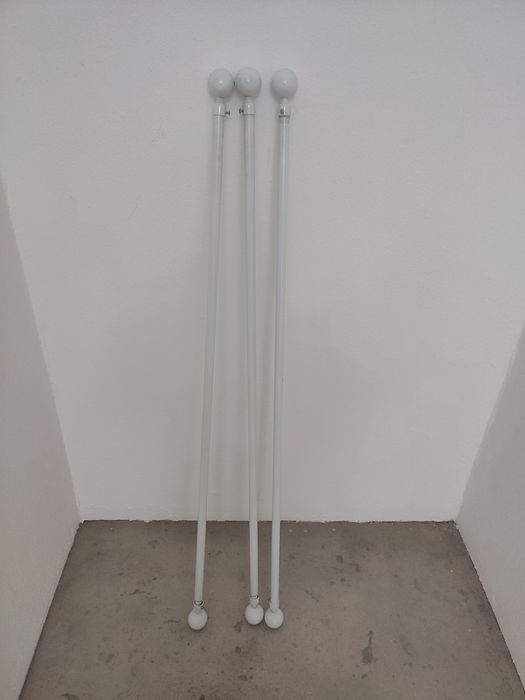 3 varões extensíveis para cortinas