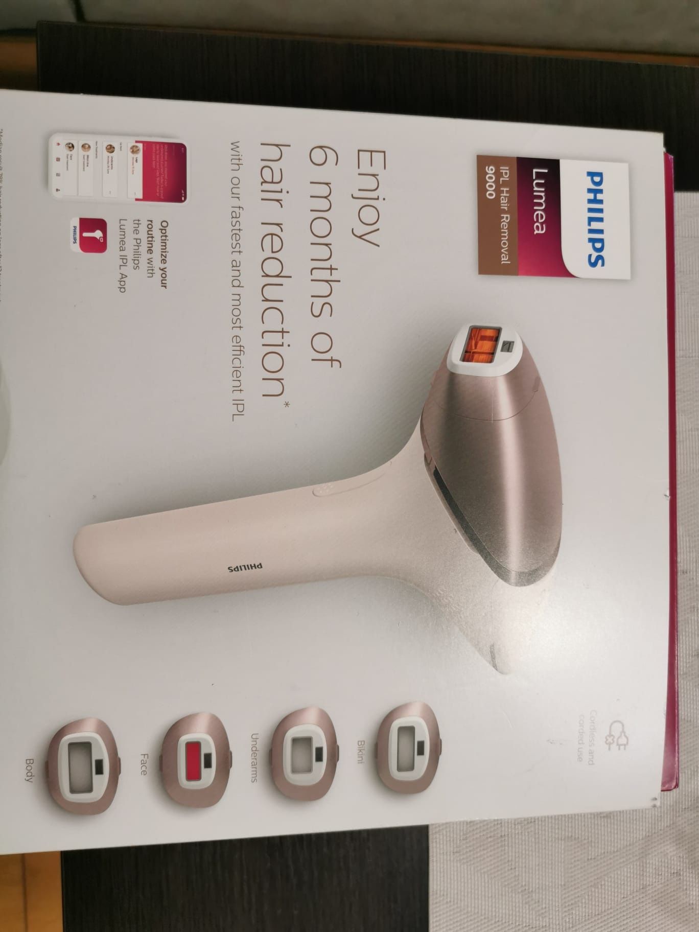 Philips Lumea 9000 IPL hair removal depilator
