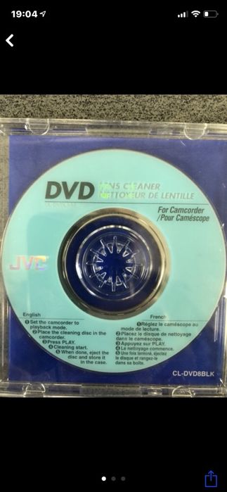 Диск мини DVD чистящий JVC