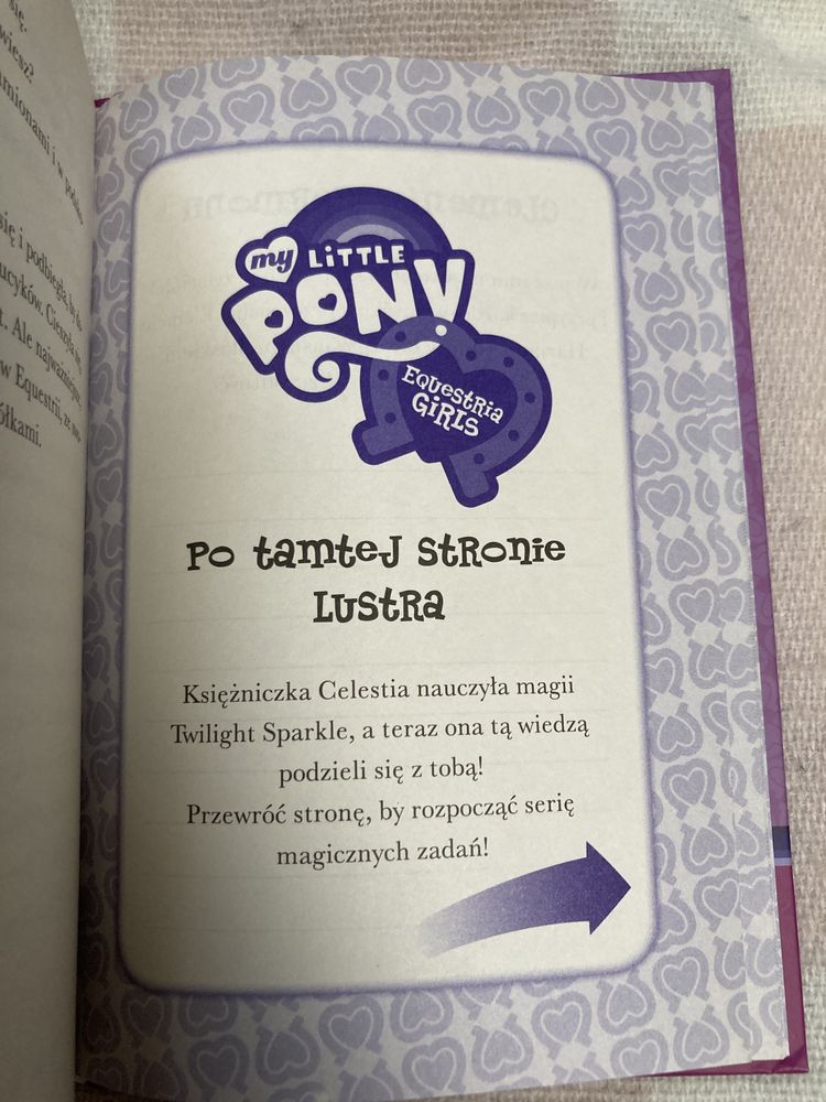 Książka mylittle pony Po tamtej stronie lustra