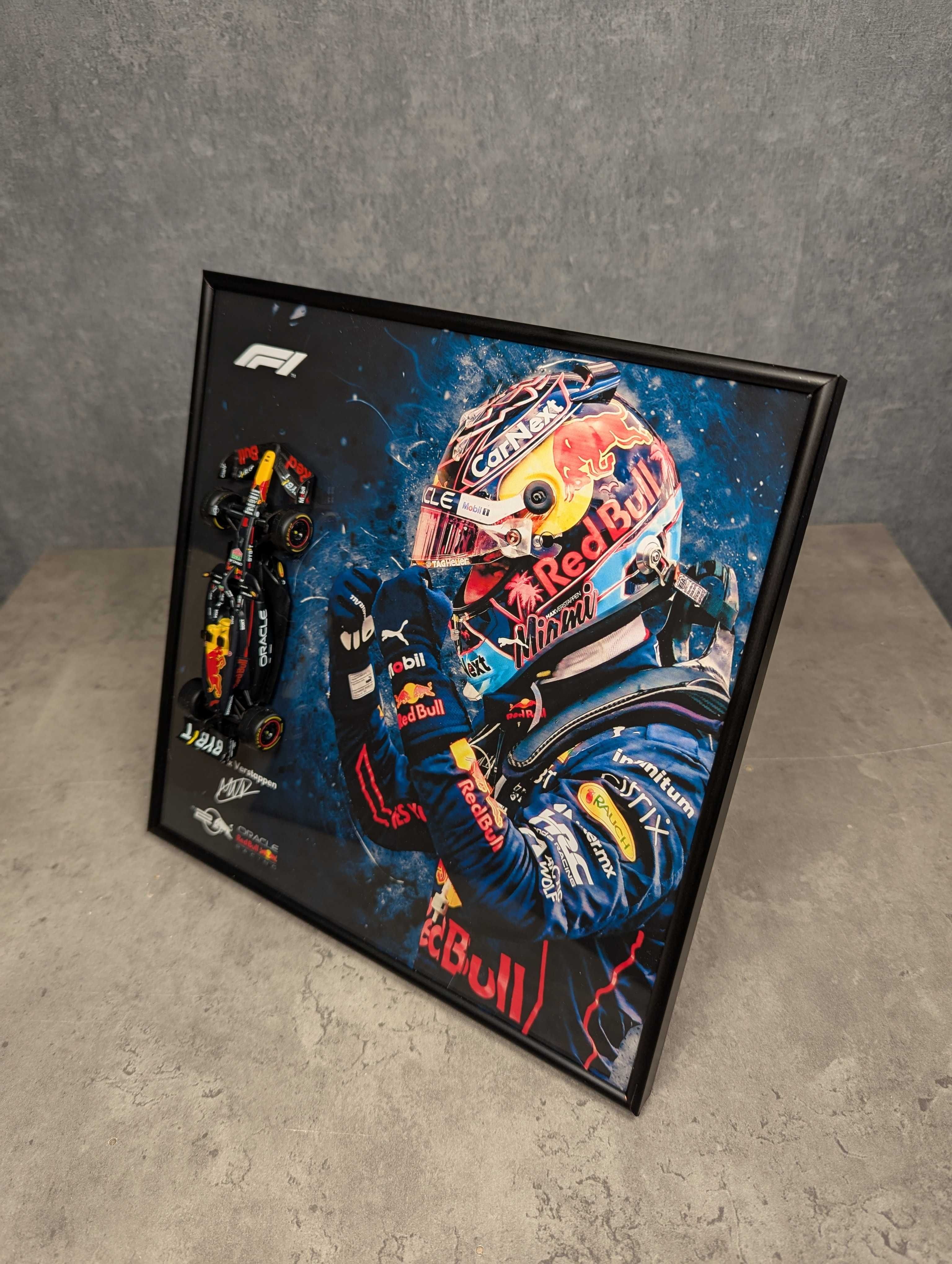 Рамка 2в1 З Bburago F1 Red Bull RB20 2024 1/43 #1 Max Verstappen