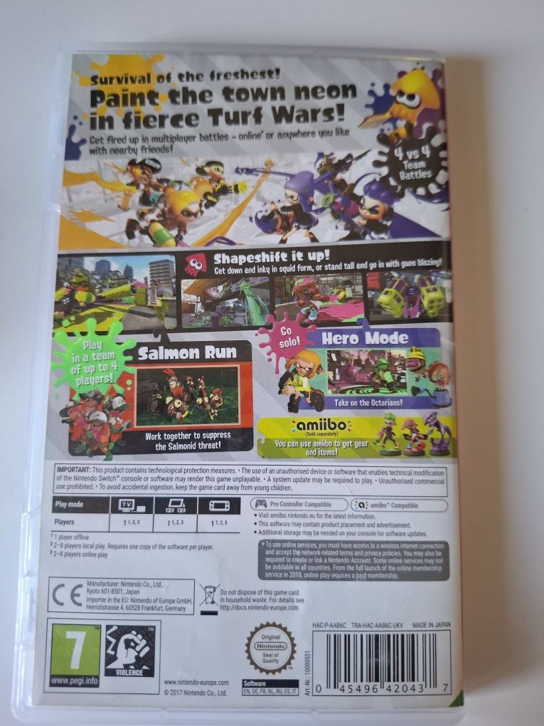 Splatoon 2 switch