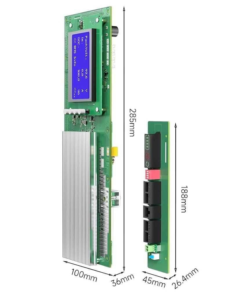 DALY SMART BMS Lifepo4 16S 48V 100A (CAN, RS485, RS232, Bluetooth LCD)