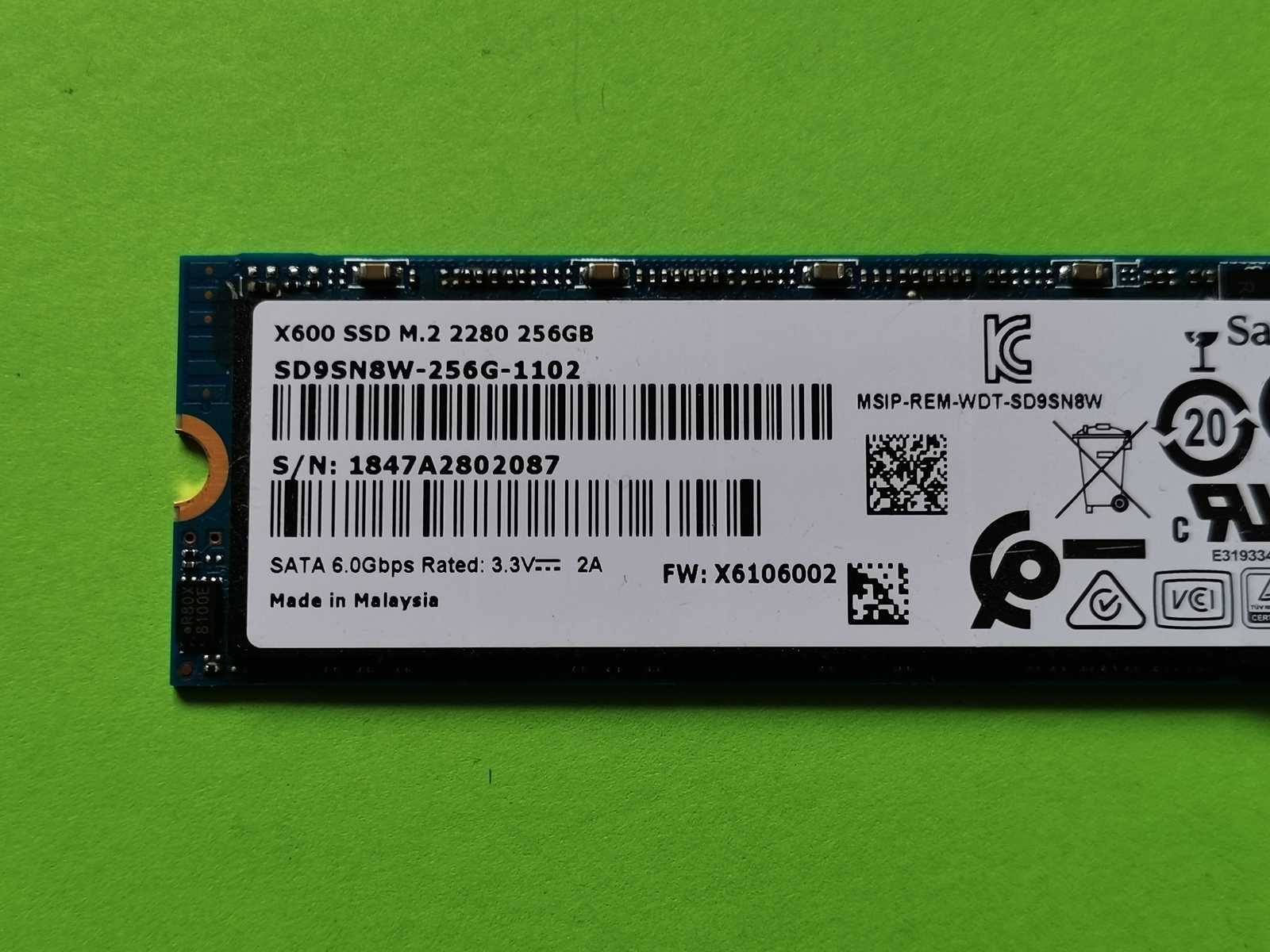 SSD M2 256GB SanDisk x600