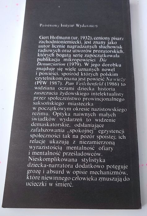 Pan Veilchenfeld Gert Hofmann