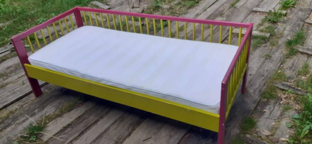 Łóżeczko dziecięce 160x70 IKEA z materacem lateksowym